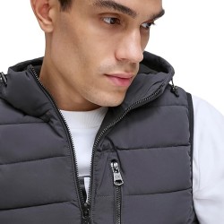 Men's foldable down vest