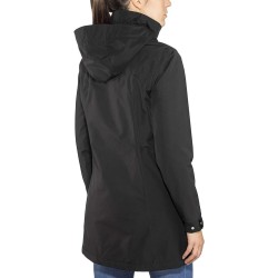 Women's hooded jacket, insulated, waterproof, windproof, breathable, long and foldable